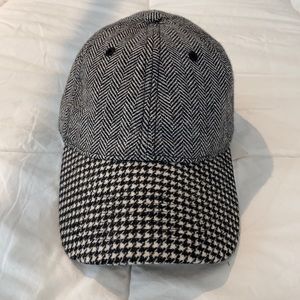 NWT Anthropologie houndstooth baseball cap